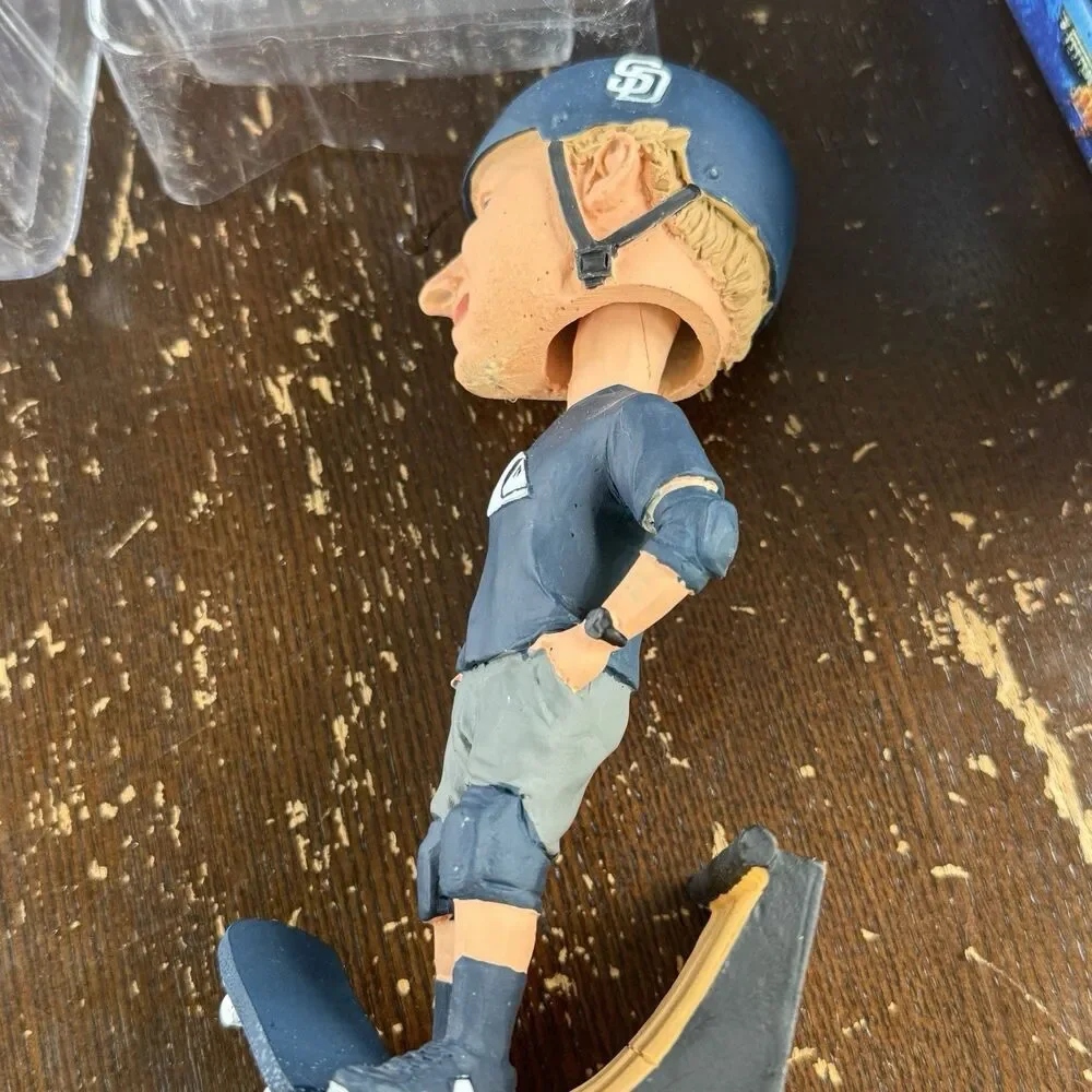 San Diego Padres Tony Hawk Night Bobblehead REPAIRED With Original Case & Insert
